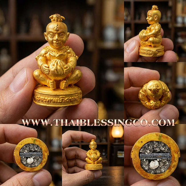 👦 Sacred "Guman Thong Kam-Noet" (The Origin Series) – Gold-Plated Samrit Alloy Edition: Luang Pu Nen Kaew, Wat Ban Kaset Thung Setthi (2013) – The Ultimate Engine for Explosive Sales, Guardian Protection, and Unstoppable Financial Luck!