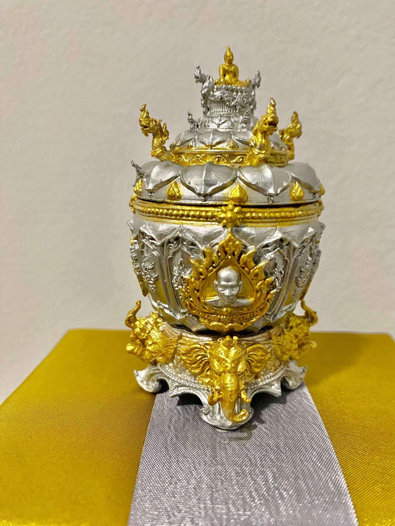 Sacred Holy Water Bowl - Thai Sacred Holy Water Bowl with Premium Box, Boromkhru Edition 1, Wat Huai Duan, Nakhon Sawan