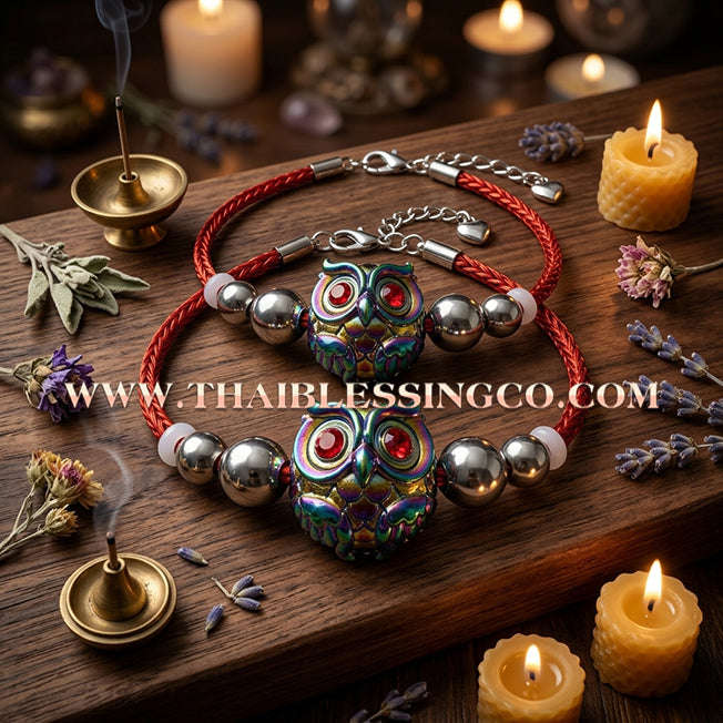 ✨🕉️ Sacred Iridescent "Rainbow" Bronze Phaya Nok Thue Thue (Great Owl of Fortune): Kruba Tao, Wat Ubosot Ban Lao (2020 Exclusive Edition) – The Ultimate Lanna Talisman for Multi-Dimensional Wealth, Trade Mastery, and Infinite Abundance