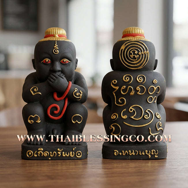 ✨🔥 Sacred "Kuman Dut Rok Koet Sap" (The Child Deity of Manifested Wealth) – Altar Statue: Arjan Nan Boon, Mahamon Sitthacharn (2025) – The High-Velocity Engine for Infinite Sustenance, Market Dominance, and Unstoppable Prosperity!