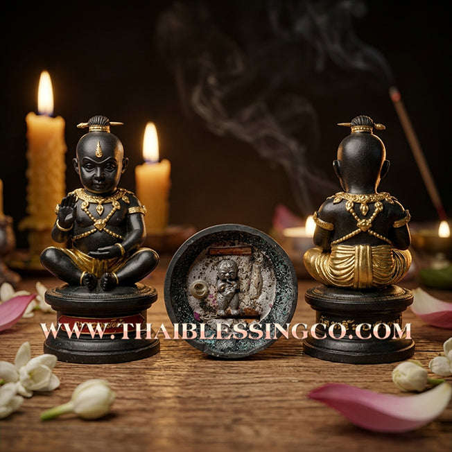 👦 Sacred "Kuman Thep Mongkhon" (The Celestial Auspicious Kumara) – Bucha Statue Edition: Luang Pu Nen Kaeo (2013) – The Divine Engine for Auspicious Wealth, Elite Commerce, and Sovereign Protection!