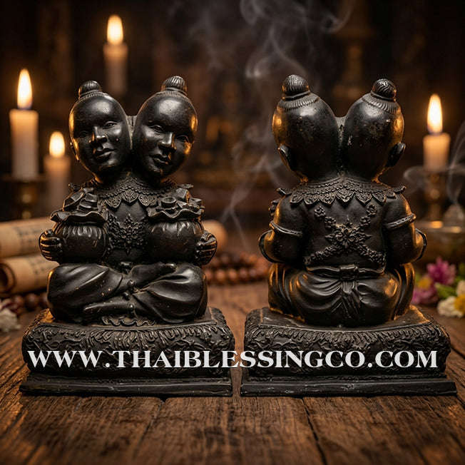 ✨🔥 Sacred "Kuman Thong Song Hua" (Dual-Headed Golden Child) – Mineral Ore Masterpiece: Luang Pho Samnao, Wat Pho Sangkho – The Divine Engine for Double Financial Capture, Strategic Dominance, and Unstoppable Life Elevation!