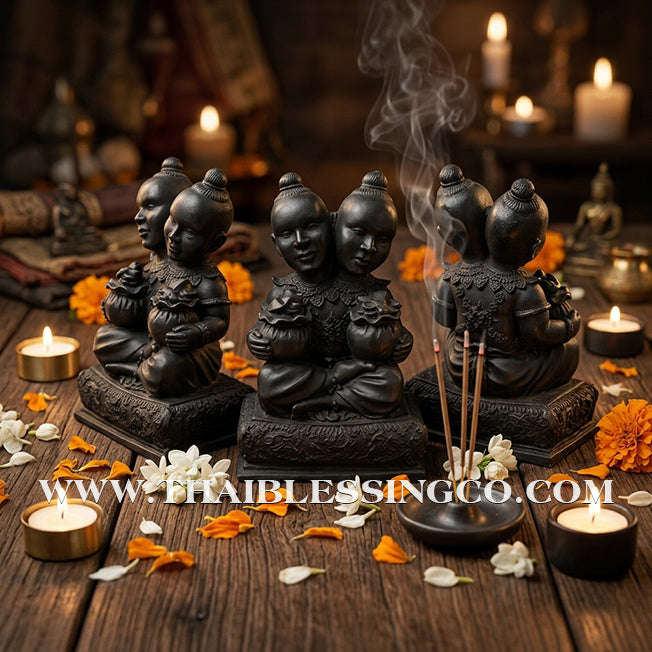 ✨🔥 Sacred "Kuman Thong Song Hua" (Dual-Headed Golden Child) – Mineral Ore Masterpiece: Luang Pho Samnao, Wat Pho Sangkho – The Divine Engine for Double Financial Capture, Strategic Dominance, and Unstoppable Life Elevation!