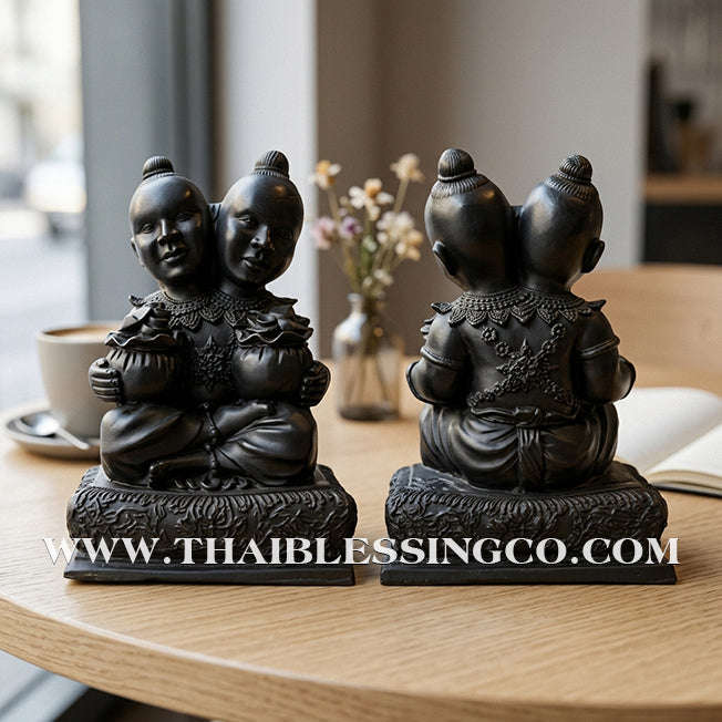 ✨🔥 Sacred "Kuman Thong Song Hua" (Dual-Headed Golden Child) – Mineral Ore Masterpiece: Luang Pho Samnao, Wat Pho Sangkho – The Divine Engine for Double Financial Capture, Strategic Dominance, and Unstoppable Life Elevation!