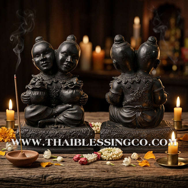 ✨🔥 Sacred "Kuman Thong Song Hua" (Dual-Headed Golden Child) – Mineral Ore Masterpiece: Luang Pho Samnao, Wat Pho Sangkho – The Divine Engine for Double Financial Capture, Strategic Dominance, and Unstoppable Life Elevation!