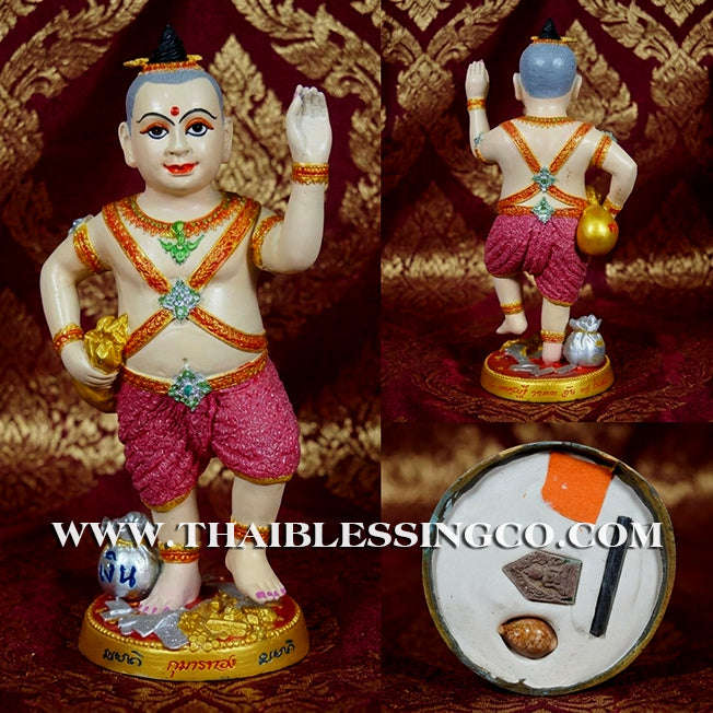👦 Sacred "Kuman Thong" (The Golden Boy Spirit) – Painted Samrit Bronze Edition: The Grand Engine for Billionaire Success, Infinite Wealth, and Unstoppable Life Elevation!