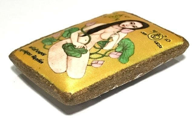 ✨ Sacred Locket Mae Bua Chao Sane (Bua Bangbai) - Gold Masterpiece Edition with Charm Takrud, Cemetery Wax & Maha Sane Herbs (2561 BE by Ajarn Suntorn Phueak Tiang) - Ultimate Seduction, Romantic Success & Wealth Magnet