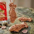 Sacred Palad Khik Pla Wealth Attraction Amulet (Pink Gold) – Pho Than Khiao BE 2563 Thai Blessing Co By RURUECHA