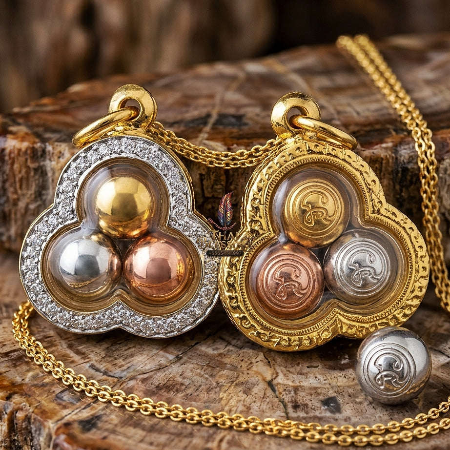 Sacred Parot Kin Thong Pendant (Golden Mercury) – Kruba Thanjai BE 2568 Thai Blessing Co By RURUECHA