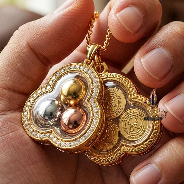 Sacred Parot Kin Thong Pendant (Golden Mercury) – Kruba Thanjai BE 2568 Thai Blessing Co By RURUECHA