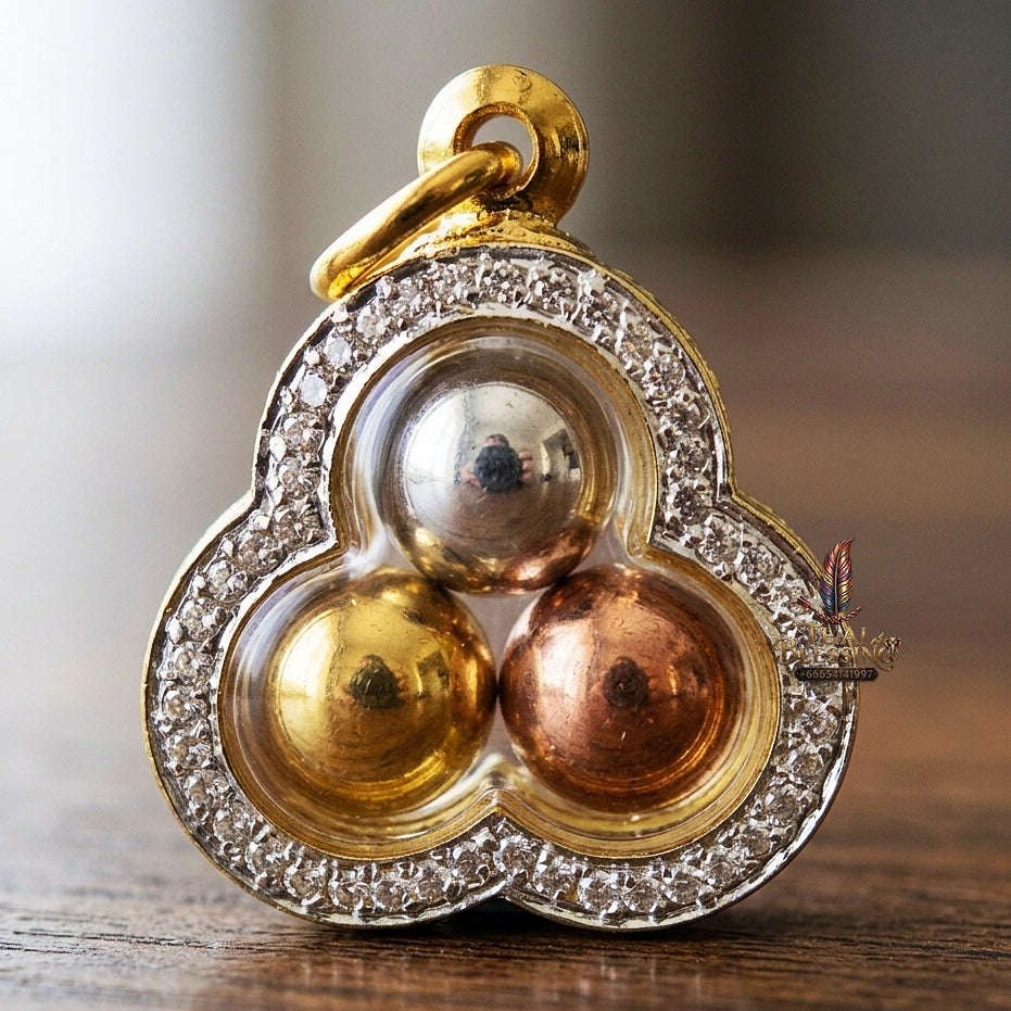 Sacred Parot Kin Thong Pendant (Golden Mercury) – Kruba Thanjai BE 2568 Thai Blessing Co By RURUECHA