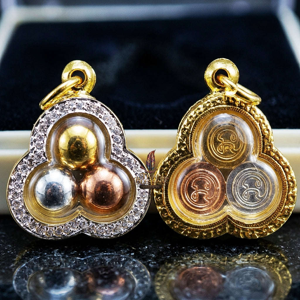 Sacred Parot Kin Thong Pendant (Golden Mercury) – Kruba Thanjai BE 2568 Thai Blessing Co By RURUECHA