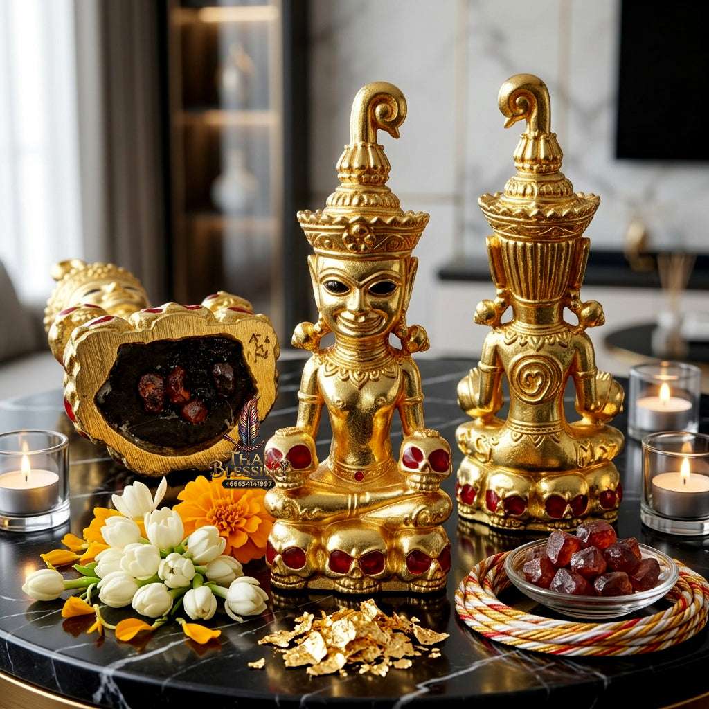 👻 Sacred "Phaya Ngang Kao Kot" (The Nine-Fold Spirit Ngang): Bronze Edition – Consecrated by Phra Ajarn Amnuay, Mahaveero Dharma Sanctuary (2024) Thai Blessing Co By RURUECHA
