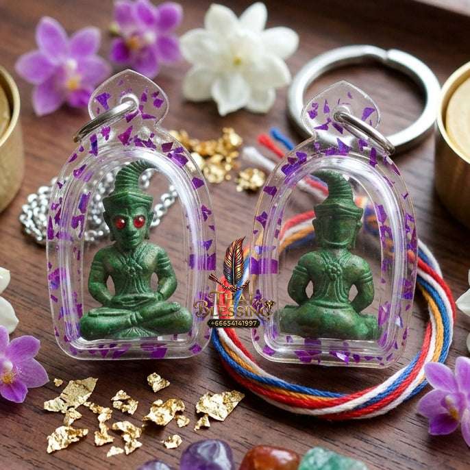 ✨ Sacred "Phaya Ngang Khot Saneh" (Supreme Seduction Ngang): Ancient Green Patina Bronze – Consecrated by Kruba Baeng, Wat Ban Tanod (2026) Thai Blessing Co By RURUECHA