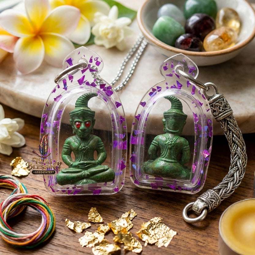 ✨ Sacred "Phaya Ngang Khot Saneh" (Supreme Seduction Ngang): Ancient Green Patina Bronze – Consecrated by Kruba Baeng, Wat Ban Tanod (2026) Thai Blessing Co By RURUECHA