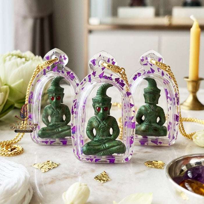 ✨ Sacred "Phaya Ngang Khot Saneh" (Supreme Seduction Ngang): Ancient Green Patina Bronze – Consecrated by Kruba Baeng, Wat Ban Tanod (2026) Thai Blessing Co By RURUECHA