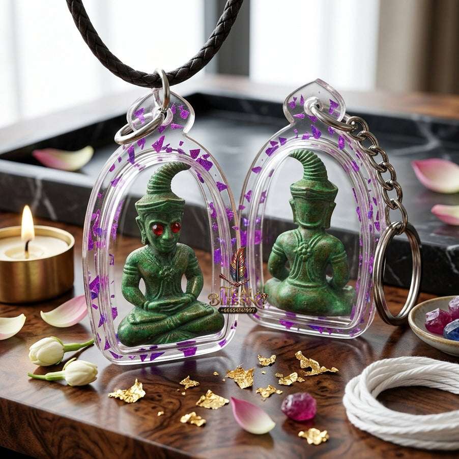 ✨ Sacred "Phaya Ngang Khot Saneh" (Supreme Seduction Ngang): Ancient Green Patina Bronze – Consecrated by Kruba Baeng, Wat Ban Tanod (2026) Thai Blessing Co By RURUECHA