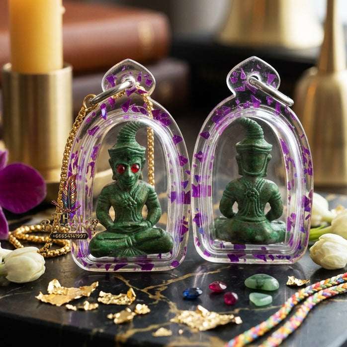 ✨ Sacred "Phaya Ngang Khot Saneh" (Supreme Seduction Ngang): Ancient Green Patina Bronze – Consecrated by Kruba Baeng, Wat Ban Tanod (2026) Thai Blessing Co By RURUECHA