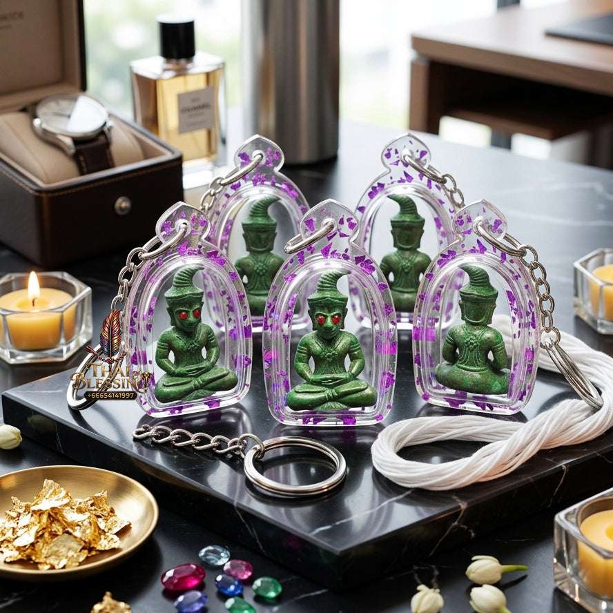 ✨ Sacred "Phaya Ngang Khot Saneh" (Supreme Seduction Ngang): Ancient Green Patina Bronze – Consecrated by Kruba Baeng, Wat Ban Tanod (2026) Thai Blessing Co By RURUECHA
