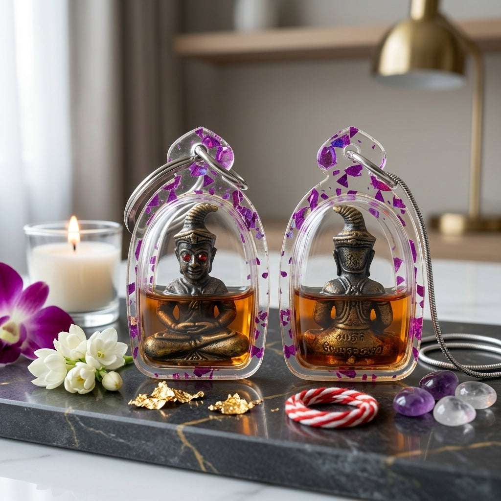 ✨ Sacred "Phaya Ngang Khot Saneh" (Supreme Seduction Ngang): "Maha Phoot" Alloy Edition, Encased in "Mae Hong Thip" Occult Oil – Consecrated by Kruba Baeng, Wat Ban Tanod (2026) Thai Blessing Co By RURUECHA