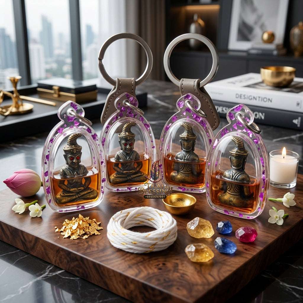 ✨ Sacred "Phaya Ngang Khot Saneh" (Supreme Seduction Ngang): "Maha Phoot" Alloy Edition, Encased in "Mae Hong Thip" Occult Oil – Consecrated by Kruba Baeng, Wat Ban Tanod (2026) Thai Blessing Co By RURUECHA