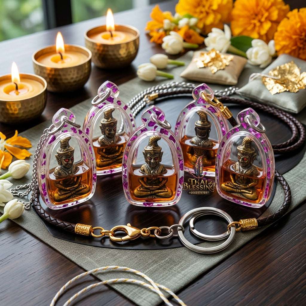 ✨ Sacred "Phaya Ngang Khot Saneh" (Supreme Seduction Ngang): "Maha Phoot" Alloy Edition, Encased in "Mae Hong Thip" Occult Oil – Consecrated by Kruba Baeng, Wat Ban Tanod (2026) Thai Blessing Co By RURUECHA