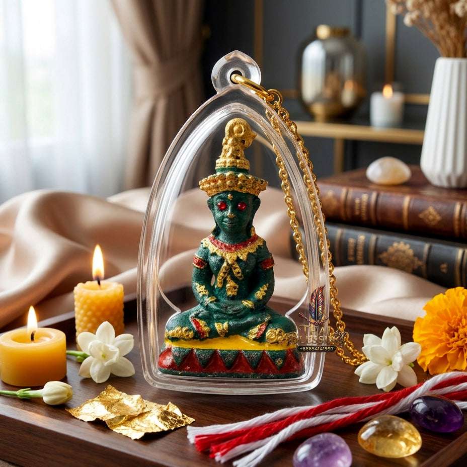 ✨ Sacred "Phaya Ngang Sap Saneh" (Wealth & Seduction Ngang): Ancient Patina Bronze Alloy – Consecrated by Luang Phor Mian, Wat Ban Ja Niang (2023) Thai Blessing Co By RURUECHA