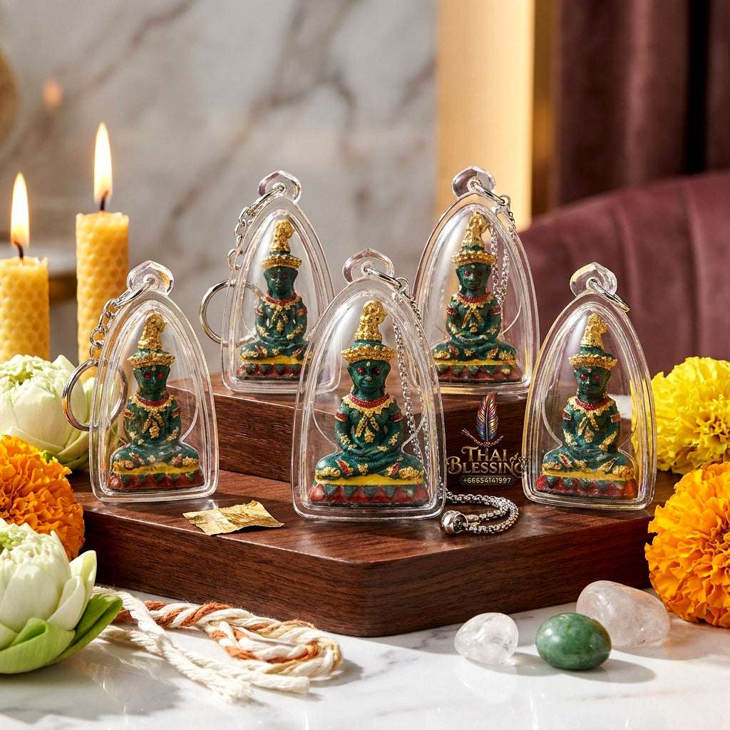 ✨ Sacred "Phaya Ngang Sap Saneh" (Wealth & Seduction Ngang): Ancient Patina Bronze Alloy – Consecrated by Luang Phor Mian, Wat Ban Ja Niang (2023) Thai Blessing Co By RURUECHA