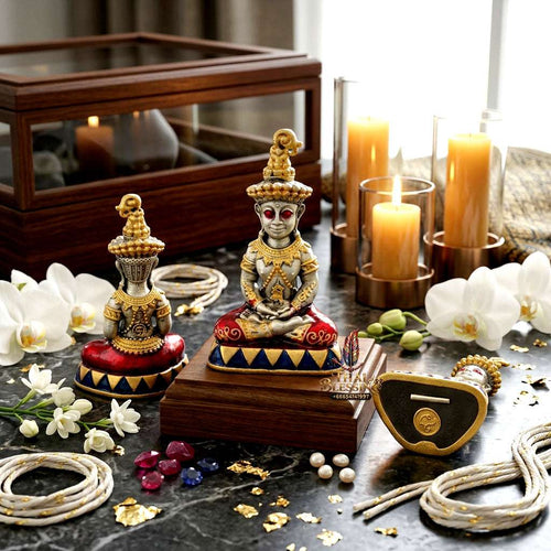 ✨ Sacred "Phaya Ngang Sap Saneha" (The Wealth & Seduction Ngang): Satin Silver Bronze Edition – Consecrated by Luang Phor Mian, Wat Ban Ja Niang (2023) Thai Blessing Co By RURUECHA