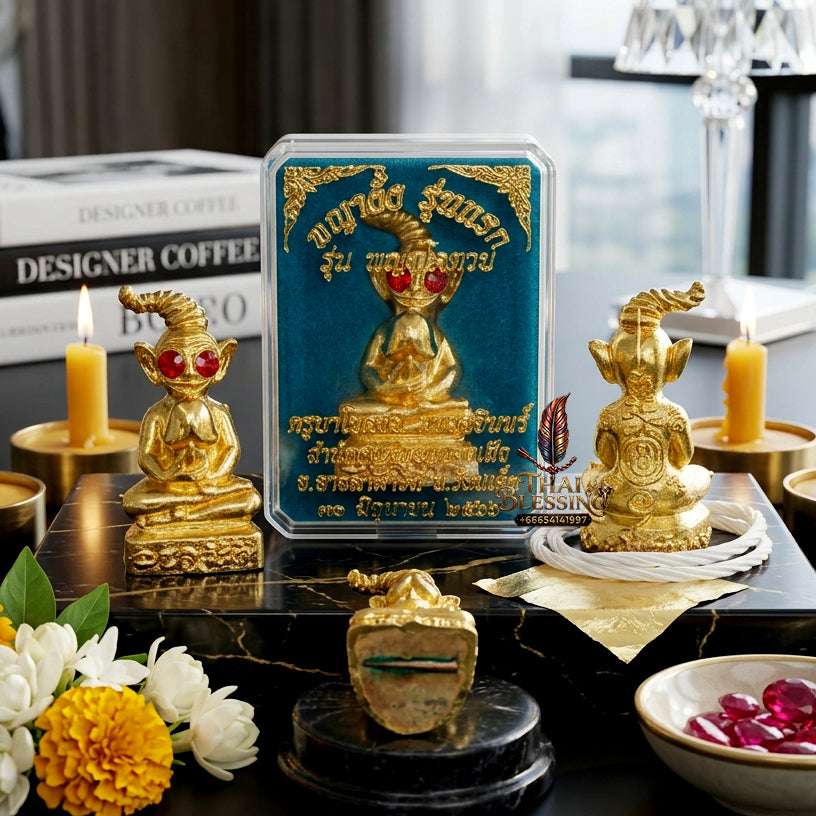 💰 Sacred "Phaya Ngang" (Wealth-Bringing Ngang): "Khot Ruay" (Extremely Wealthy) Edition, Golden Body – Consecrated by Kruba Chokchai, Thung Nong Suea Dharma Sanctuary (2023) Thai Blessing Co By RURUECHA