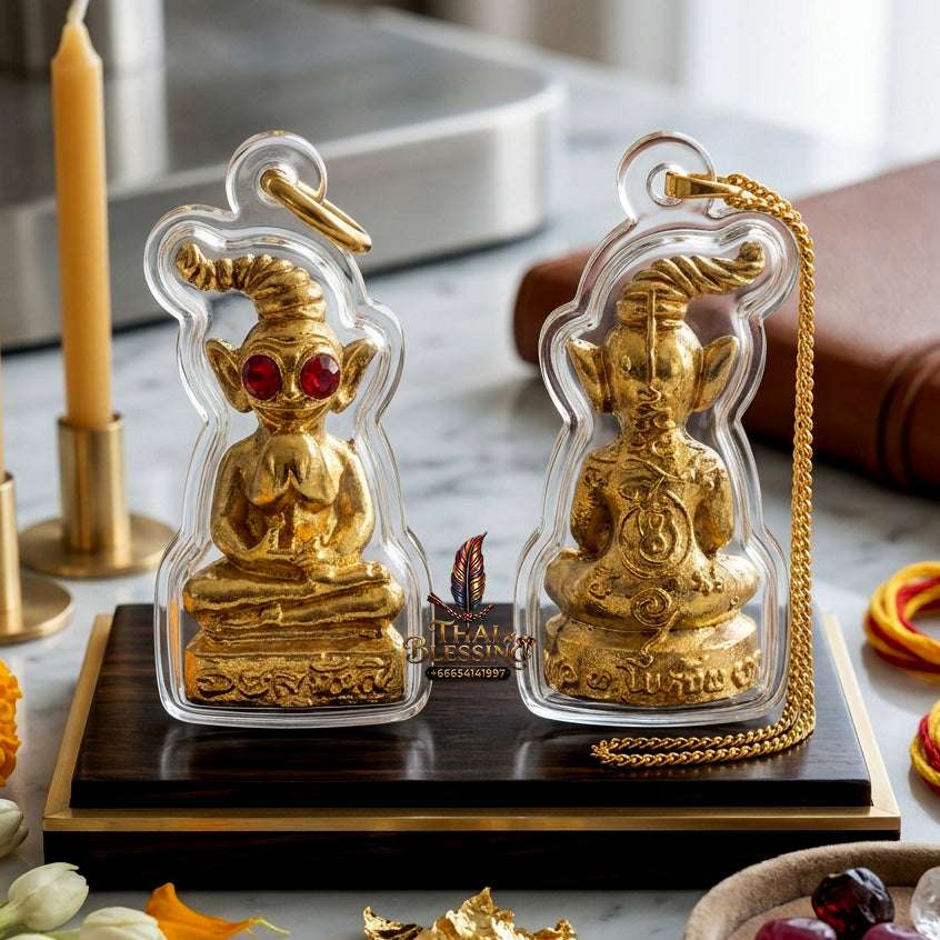 💰 Sacred "Phaya Ngang" (Wealth-Bringing Ngang): "Khot Ruay" (Extremely Wealthy) Edition, Golden Body – Consecrated by Kruba Chokchai, Thung Nong Suea Dharma Sanctuary (2023) Thai Blessing Co By RURUECHA