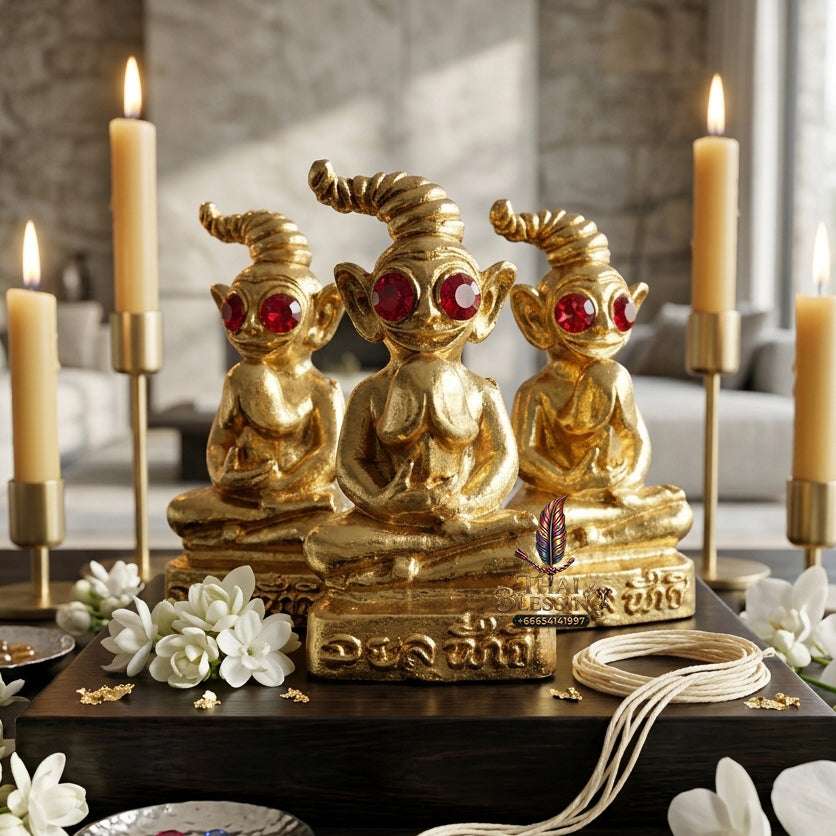 💰 Sacred "Phaya Ngang" (Wealth-Bringing Ngang): "Khot Ruay" (Extremely Wealthy) Edition, Golden Body – Consecrated by Kruba Chokchai, Thung Nong Suea Dharma Sanctuary (2023) Thai Blessing Co By RURUECHA