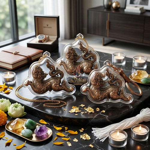 ✨ Sacred "Phet Phaya Thorn" (Celestial Love Spirit): Bronze Edition – Consecrated by Luang Phor Sa-neh, Wat Chiang Khang (2017) Thai Blessing Co By RURUECHA