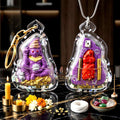 🔮 Sacred "Pho Ngang Nua Duang" (Master Above Destiny): Purple Charm Powder in Mystical Oil – Consecrated by Phra Ajarn Pom, Wat Sahakon Thung Mai (2025) Thai Blessing Co By RURUECHA