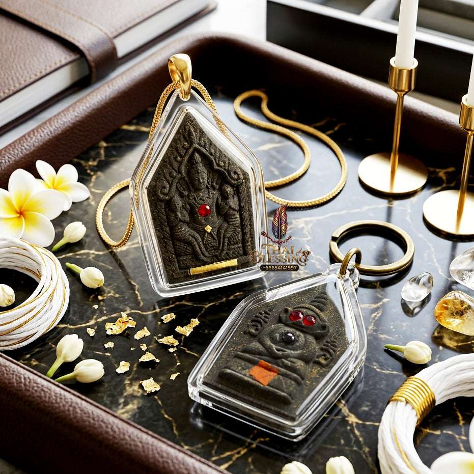 📿 Sacred "Phra Khun Phaen with Ngang" (Black Herb Powder): "Sao Ha Maha Setthi" (5th Saturday Millionaire) Edition – Consecrated by Luang Phor Mian, Wat Ban Ja Niang (2014) Thai Blessing Co By RURUECHA