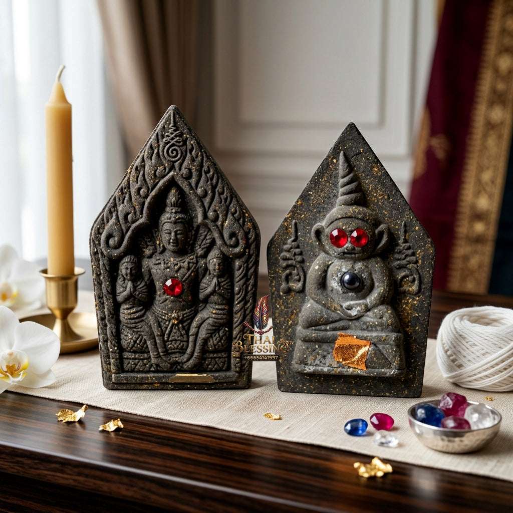 📿 Sacred "Phra Khun Phaen with Ngang" (Black Herb Powder): "Sao Ha Maha Setthi" (5th Saturday Millionaire) Edition – Consecrated by Luang Phor Mian, Wat Ban Ja Niang (2014) Thai Blessing Co By RURUECHA