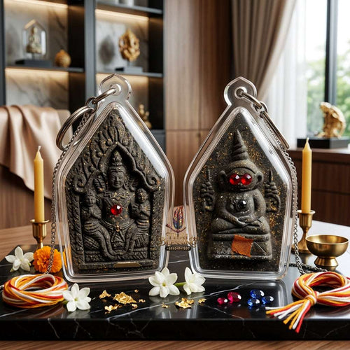 📿 Sacred "Phra Khun Phaen with Ngang" (Black Herb Powder): "Sao Ha Maha Setthi" (5th Saturday Millionaire) Edition – Consecrated by Luang Phor Mian, Wat Ban Ja Niang (2014) Thai Blessing Co By RURUECHA