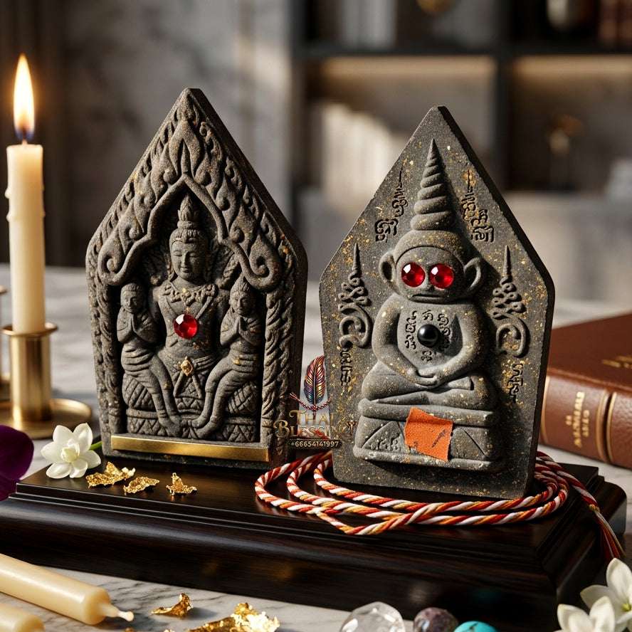📿 Sacred "Phra Khun Phaen with Ngang" (Black Herb Powder): "Sao Ha Maha Setthi" (5th Saturday Millionaire) Edition – Consecrated by Luang Phor Mian, Wat Ban Ja Niang (2014) Thai Blessing Co By RURUECHA