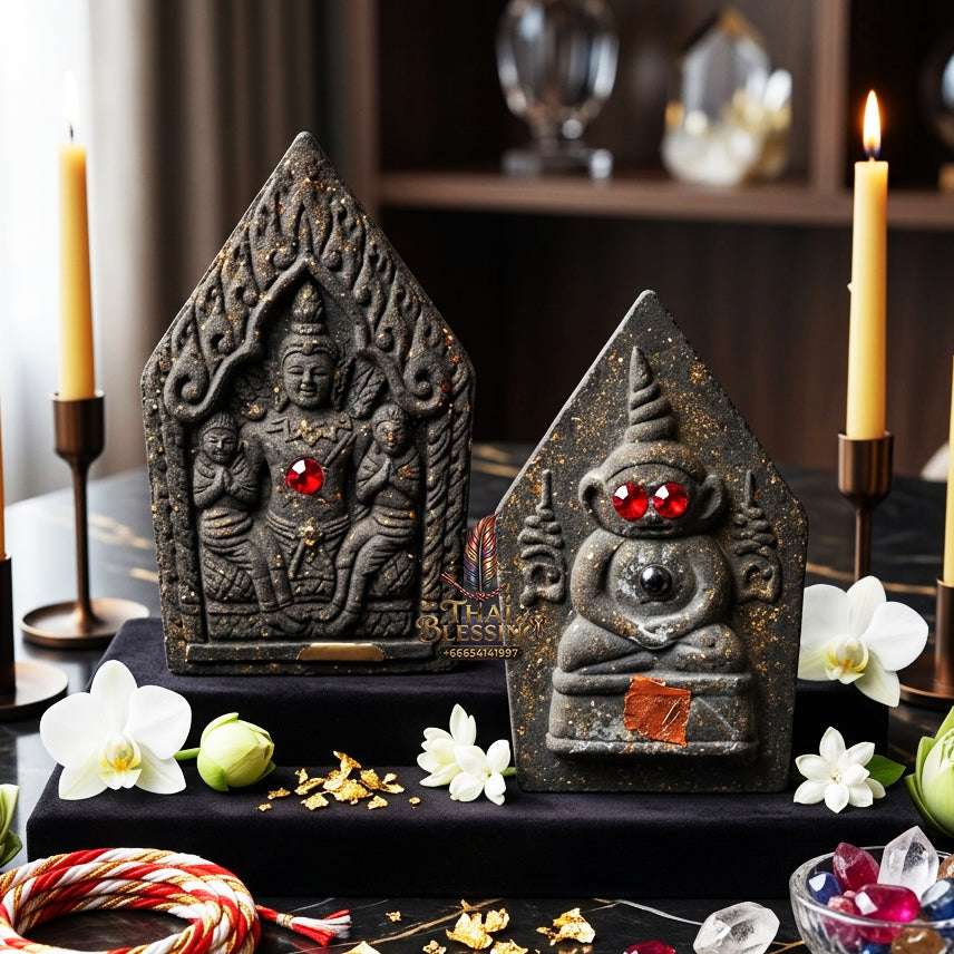 📿 Sacred "Phra Khun Phaen with Ngang" (Black Herb Powder): "Sao Ha Maha Setthi" (5th Saturday Millionaire) Edition – Consecrated by Luang Phor Mian, Wat Ban Ja Niang (2014) Thai Blessing Co By RURUECHA