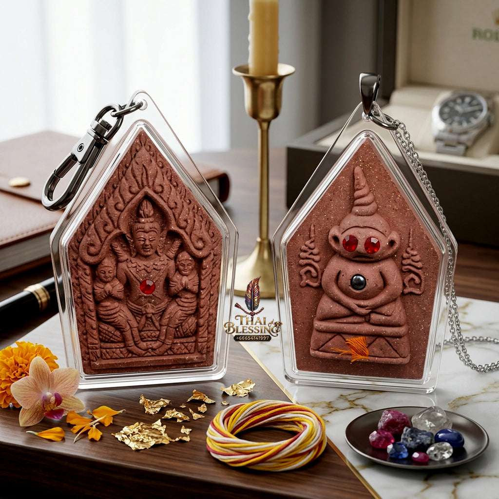 📿 Sacred "Phra Khun Phaen with Ngang": "Sao Ha Maha Setthi" (5th Saturday Millionaire) Edition – Consecrated by Luang Phor Mian, Wat Ban Ja Niang (2014) Thai Blessing Co By RURUECHA