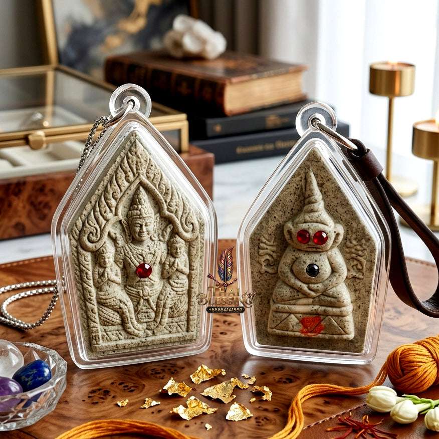 📿 Sacred "Phra Khun Phaen with Ngang": "Sao Ha Maha Setthi" (5th Saturday Millionaire) Edition – Consecrated by Luang Phor Mian, Wat Ban Ja Niang (2014) Thai Blessing Co By RURUECHA