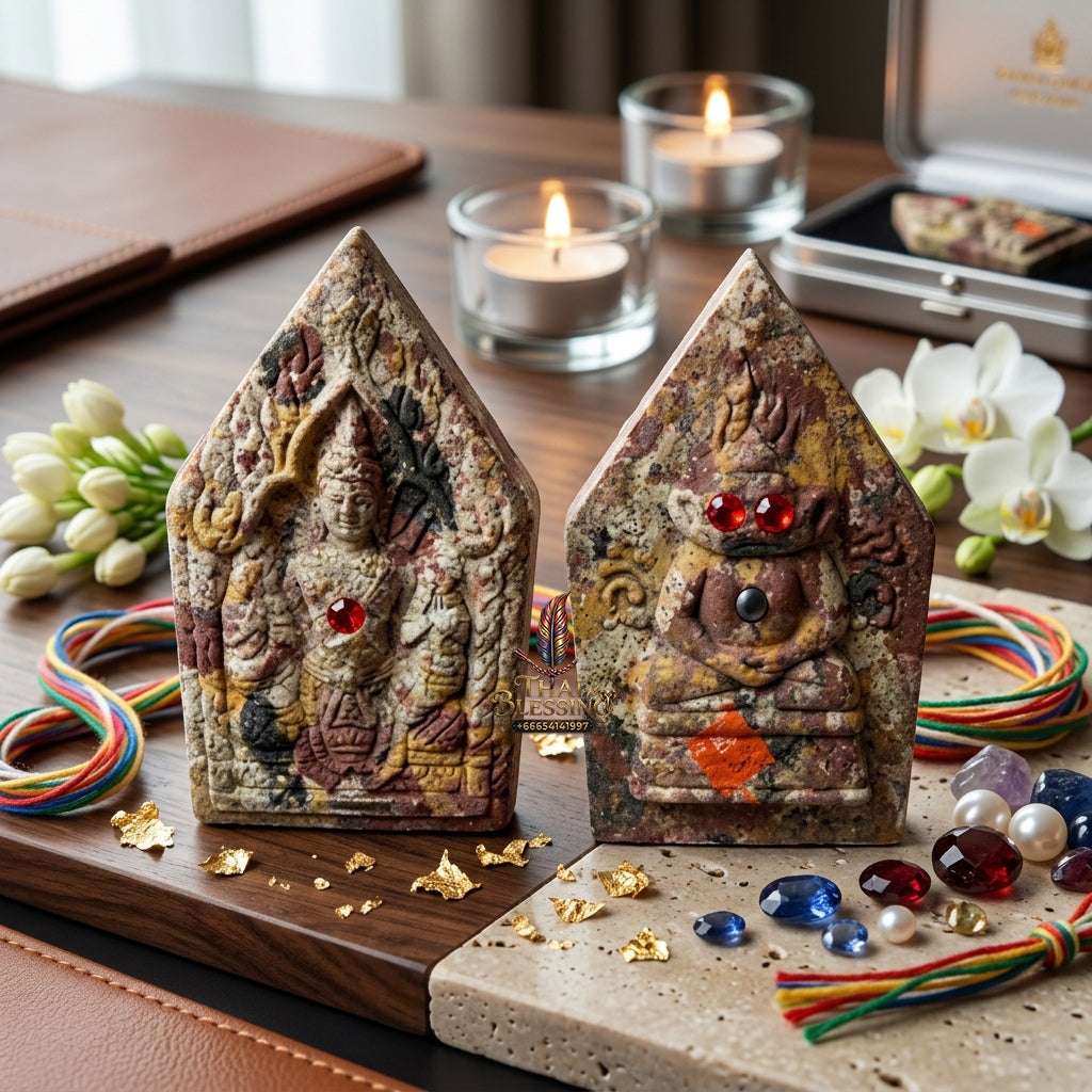 📿 Sacred "Phra Khun Phaen with Ngang": "Sao Ha Maha Setthi" (5th Saturday Millionaire) Edition – Consecrated by Luang Phor Mian, Wat Ban Ja Niang (2014) Thai Blessing Co By RURUECHA