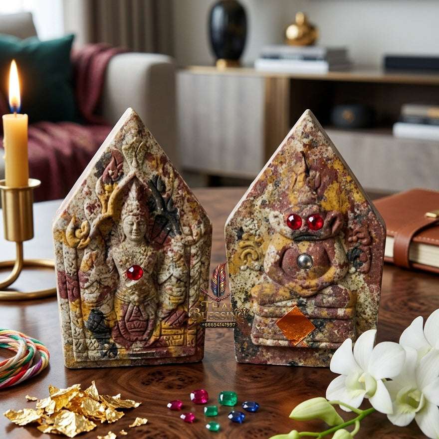 📿 Sacred "Phra Khun Phaen with Ngang": "Sao Ha Maha Setthi" (5th Saturday Millionaire) Edition – Consecrated by Luang Phor Mian, Wat Ban Ja Niang (2014) Thai Blessing Co By RURUECHA