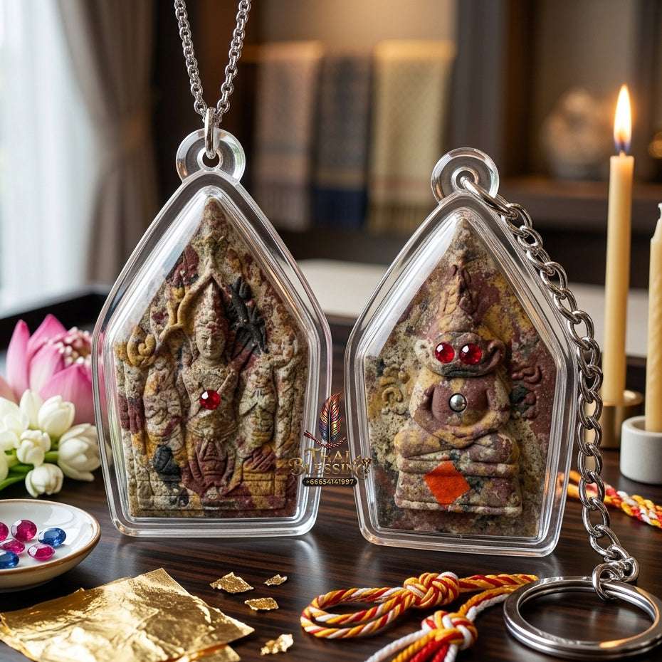 📿 Sacred "Phra Khun Phaen with Ngang": "Sao Ha Maha Setthi" (5th Saturday Millionaire) Edition – Consecrated by Luang Phor Mian, Wat Ban Ja Niang (2014) Thai Blessing Co By RURUECHA