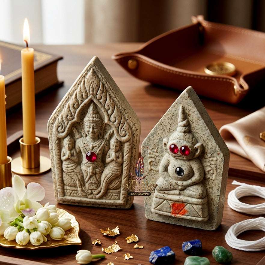 📿 Sacred "Phra Khun Phaen with Ngang": "Sao Ha Maha Setthi" (5th Saturday Millionaire) Edition – Consecrated by Luang Phor Mian, Wat Ban Ja Niang (2014) Thai Blessing Co By RURUECHA