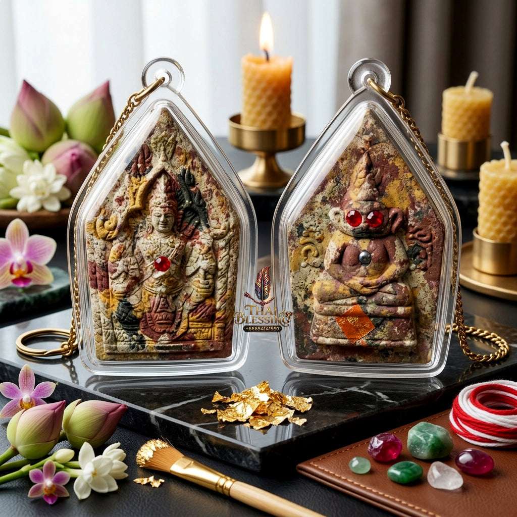 📿 Sacred "Phra Khun Phaen with Ngang": "Sao Ha Maha Setthi" (5th Saturday Millionaire) Edition – Consecrated by Luang Phor Mian, Wat Ban Ja Niang (2014) Thai Blessing Co By RURUECHA