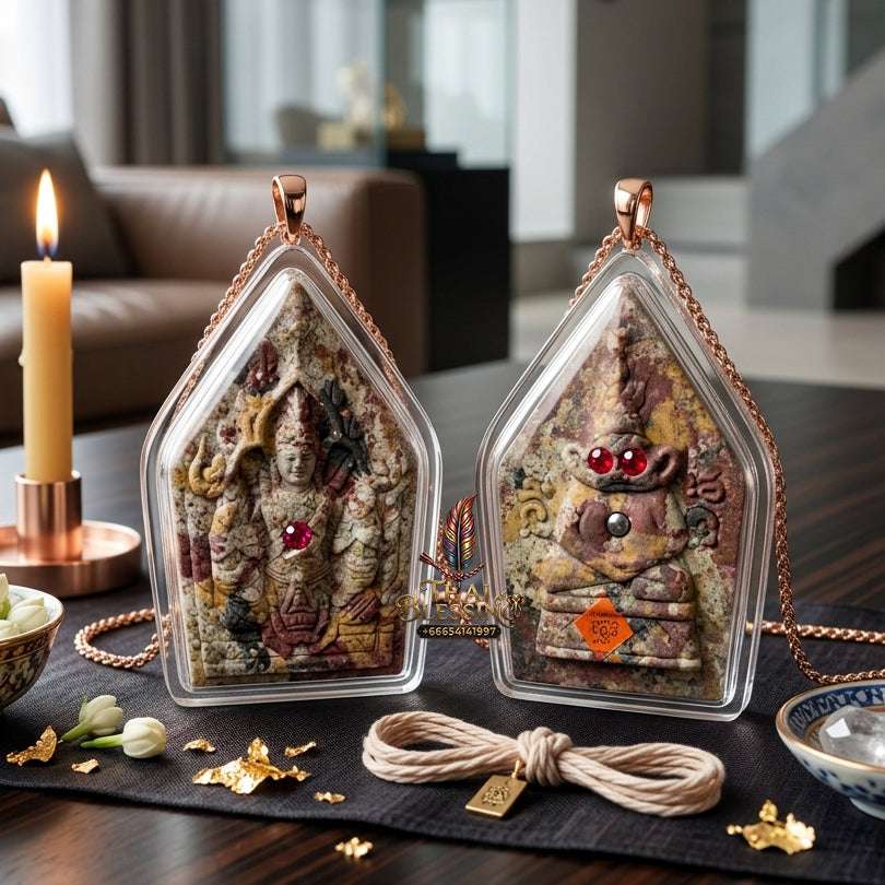📿 Sacred "Phra Khun Phaen with Ngang": "Sao Ha Maha Setthi" (5th Saturday Millionaire) Edition – Consecrated by Luang Phor Mian, Wat Ban Ja Niang (2014) Thai Blessing Co By RURUECHA