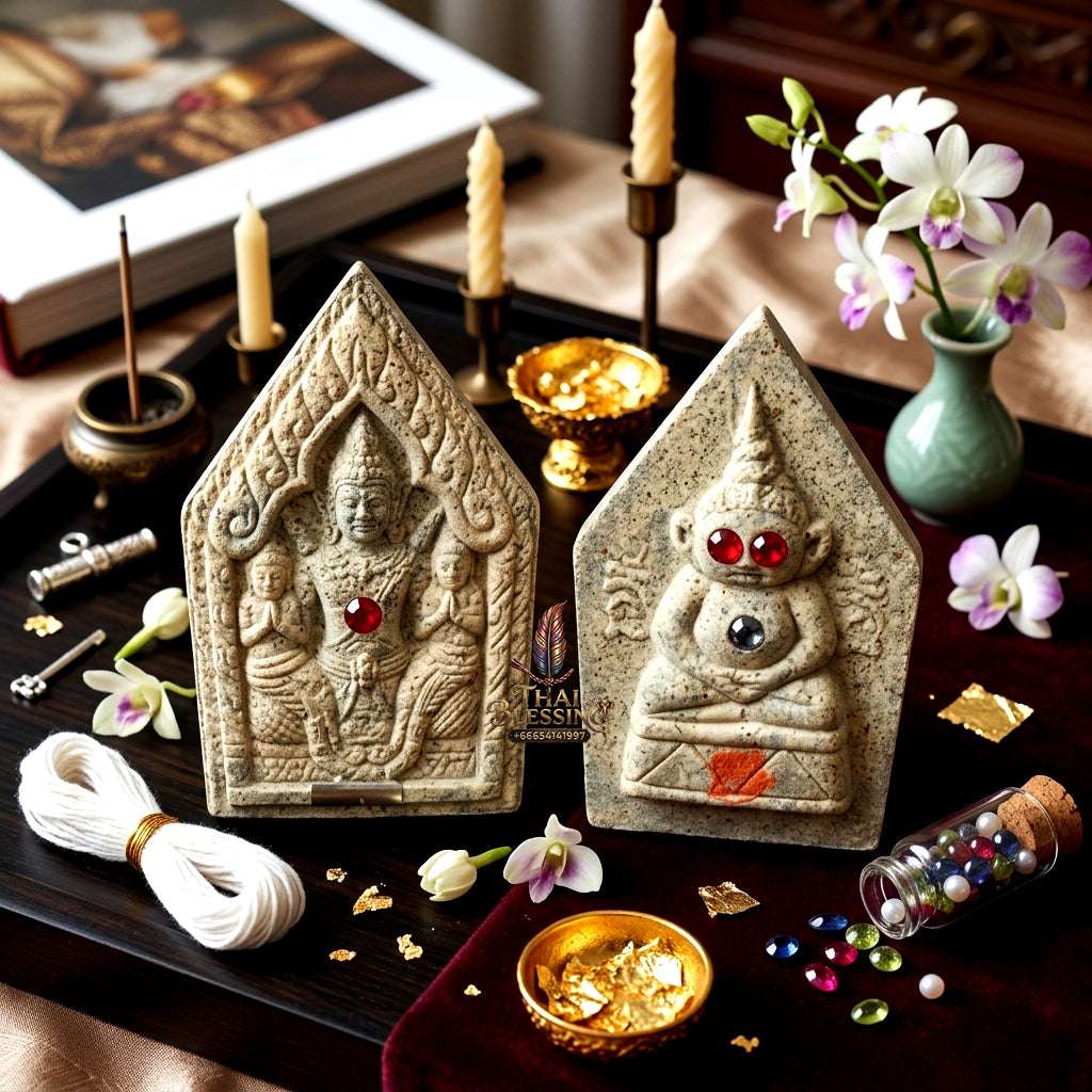 📿 Sacred "Phra Khun Phaen with Ngang": "Sao Ha Maha Setthi" (5th Saturday Millionaire) Edition – Consecrated by Luang Phor Mian, Wat Ban Ja Niang (2014) Thai Blessing Co By RURUECHA