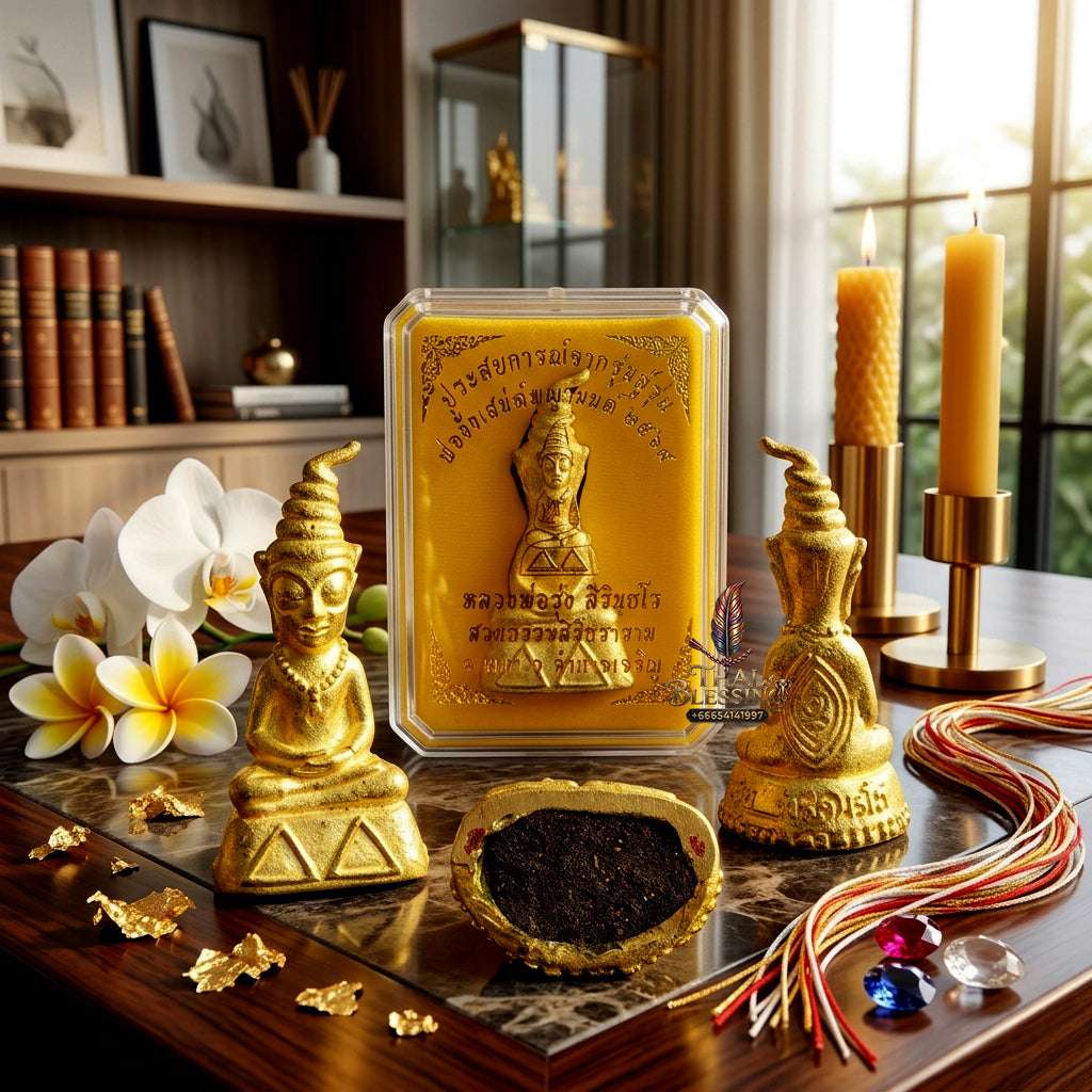✨ Sacred "Phra Ngang Saneh Phaya Mon" (God of Seduction): Brass Edition – Consecrated by Luang Phor Rung, Suan Tham Sirin Tharam (2025) Thai Blessing Co By RURUECHA