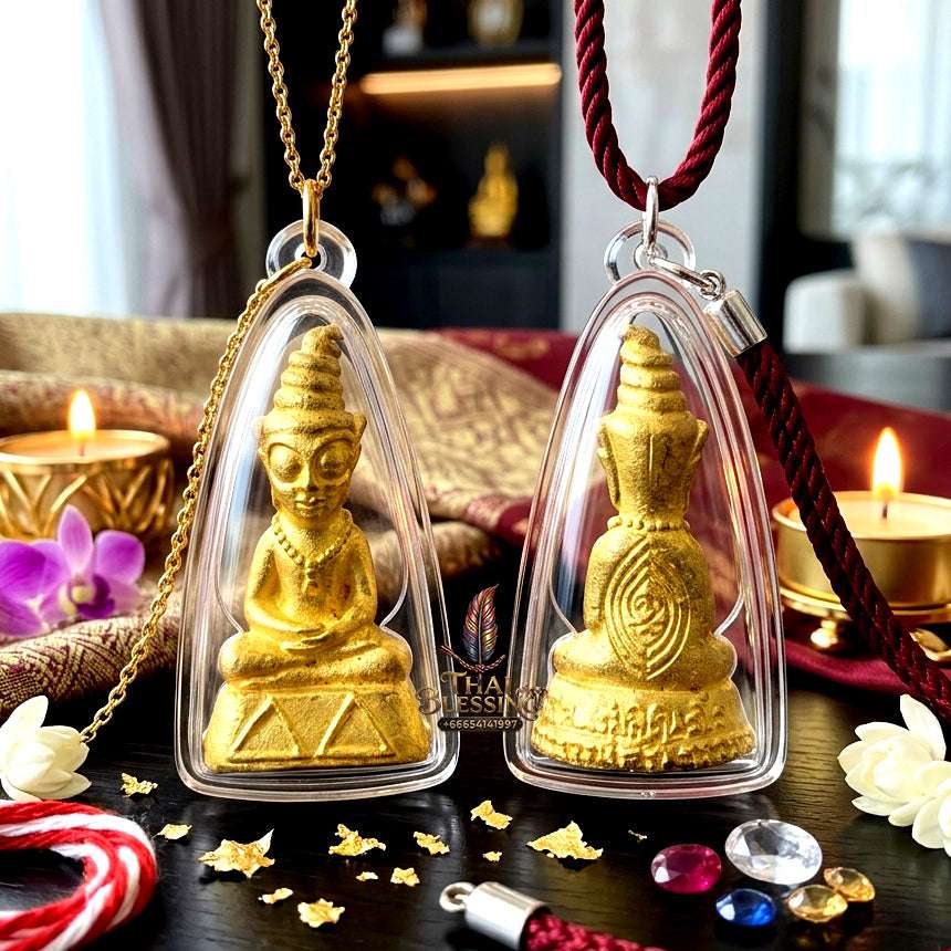 ✨ Sacred "Phra Ngang Saneh Phaya Mon" (God of Seduction): Brass Edition – Consecrated by Luang Phor Rung, Suan Tham Sirin Tharam (2025) Thai Blessing Co By RURUECHA